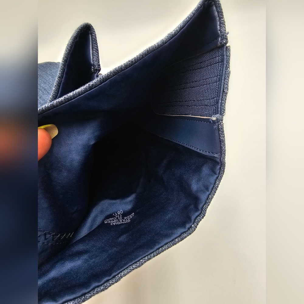 Guess Knee High Denim Stiletto Boots Size 7 | Pointed Toe Heels Y2K Retro Style - Picture 9 of 16
